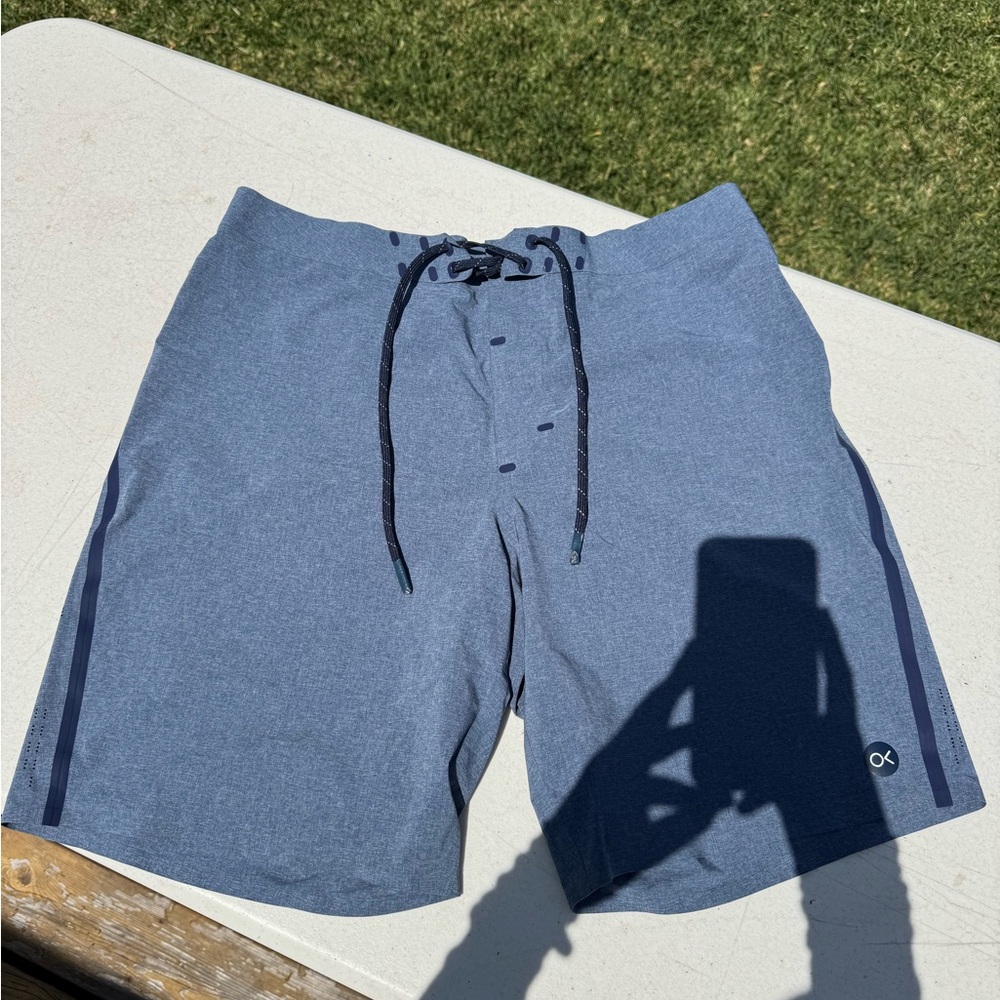 Outerknown Blue Board Shorts Relaxed Fit Swimwear